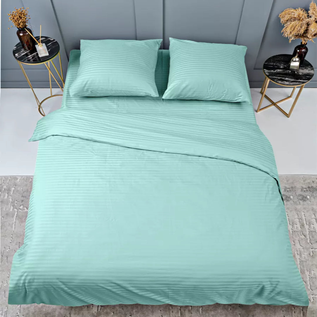 Постільна білизна сатин. М'ята. Полуторна, двоспальна, євро, сімейна