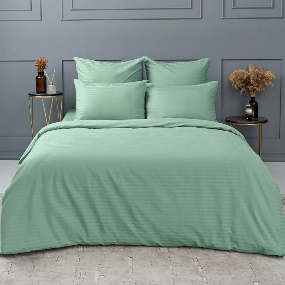 Постільна білизна сатин. Олива. Полуторна, двоспальна, євро, сімейна